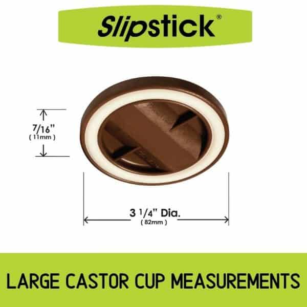 Large castor cup measurements