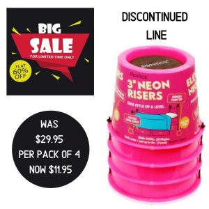 3inch 75mm Neon Pink Bed Risers Sale