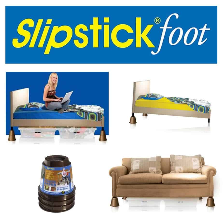 Slipstick 3 inch Sturdy Bed Risers - Furniture Risers