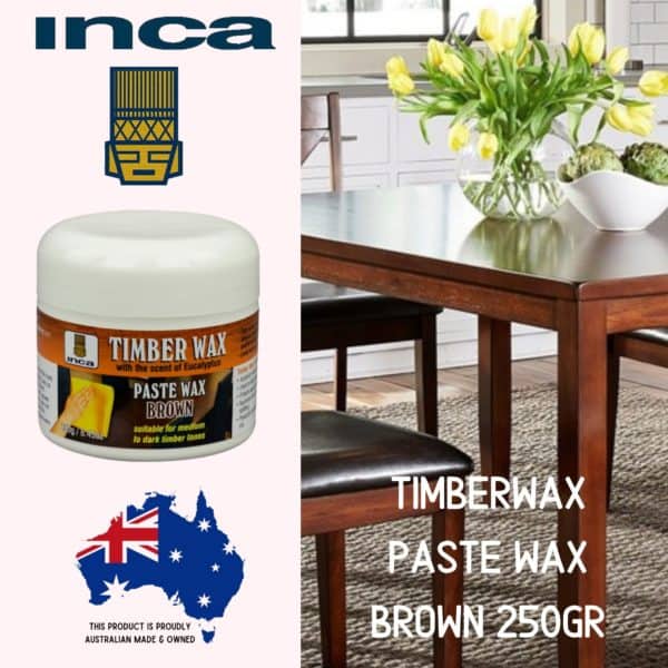 ITWFW250BR Inca Timberwax Brown Paste Wax 250gr Image 2