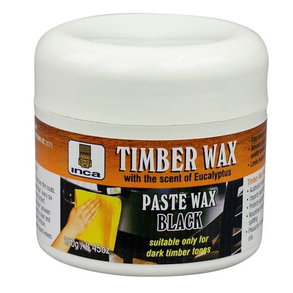 INca Timberwax Paste Wax Black 250gr Jar