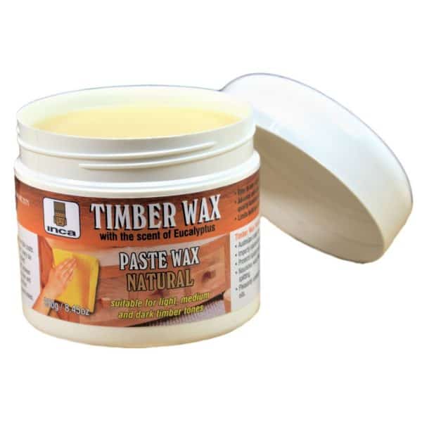 Inca Timberwax Paste Wax Natural 250 gr Opened Jar