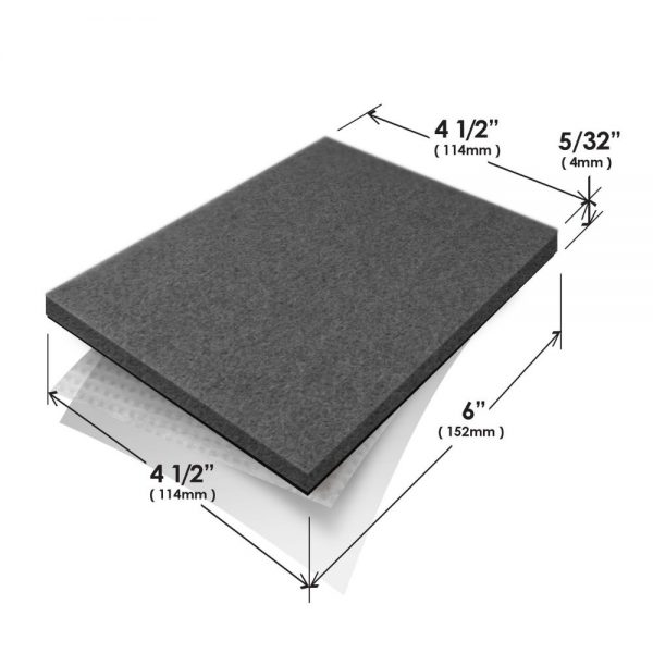 Slipstick CB161 Felt Floor Protector Pad Size