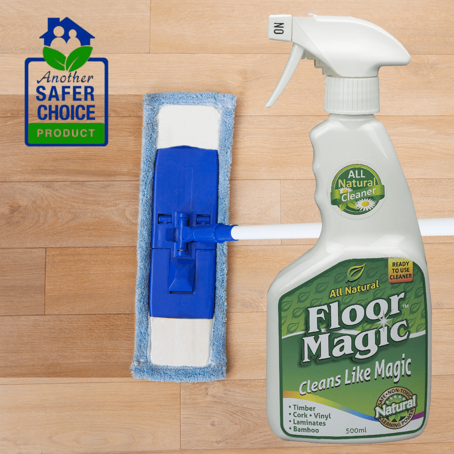 Floor Magic Natural Spray On Floor Cleaner for Timber, Laminate, Bamboo ...