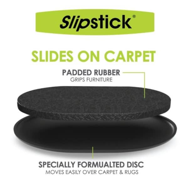 CB133 Slipstick Sliders For Carpet 241mm x 145mm Image 4