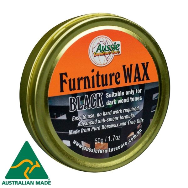 Australian Made AFC Furniture Wax Black 50gr AM