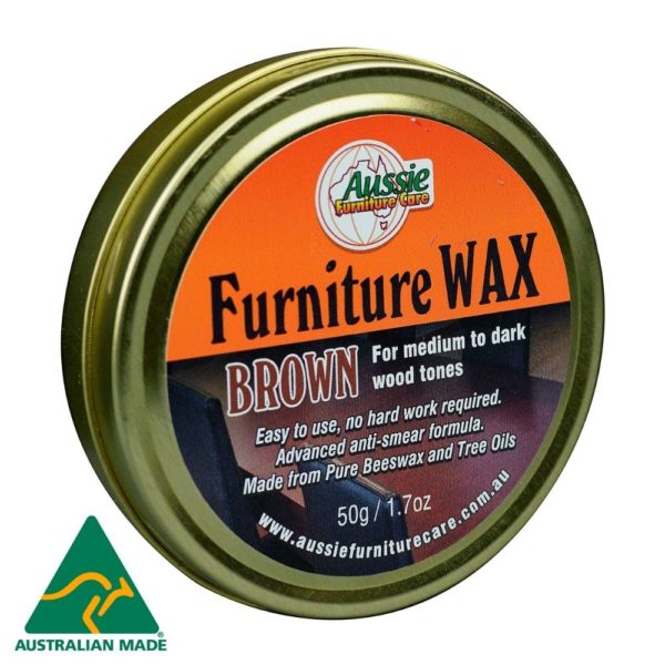 Australian Made AFC Furniture Wax Brown 50gr AM
