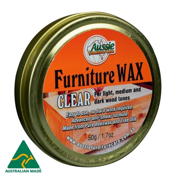 Australian Made AFC Furniture Wax Clear 50gr AM