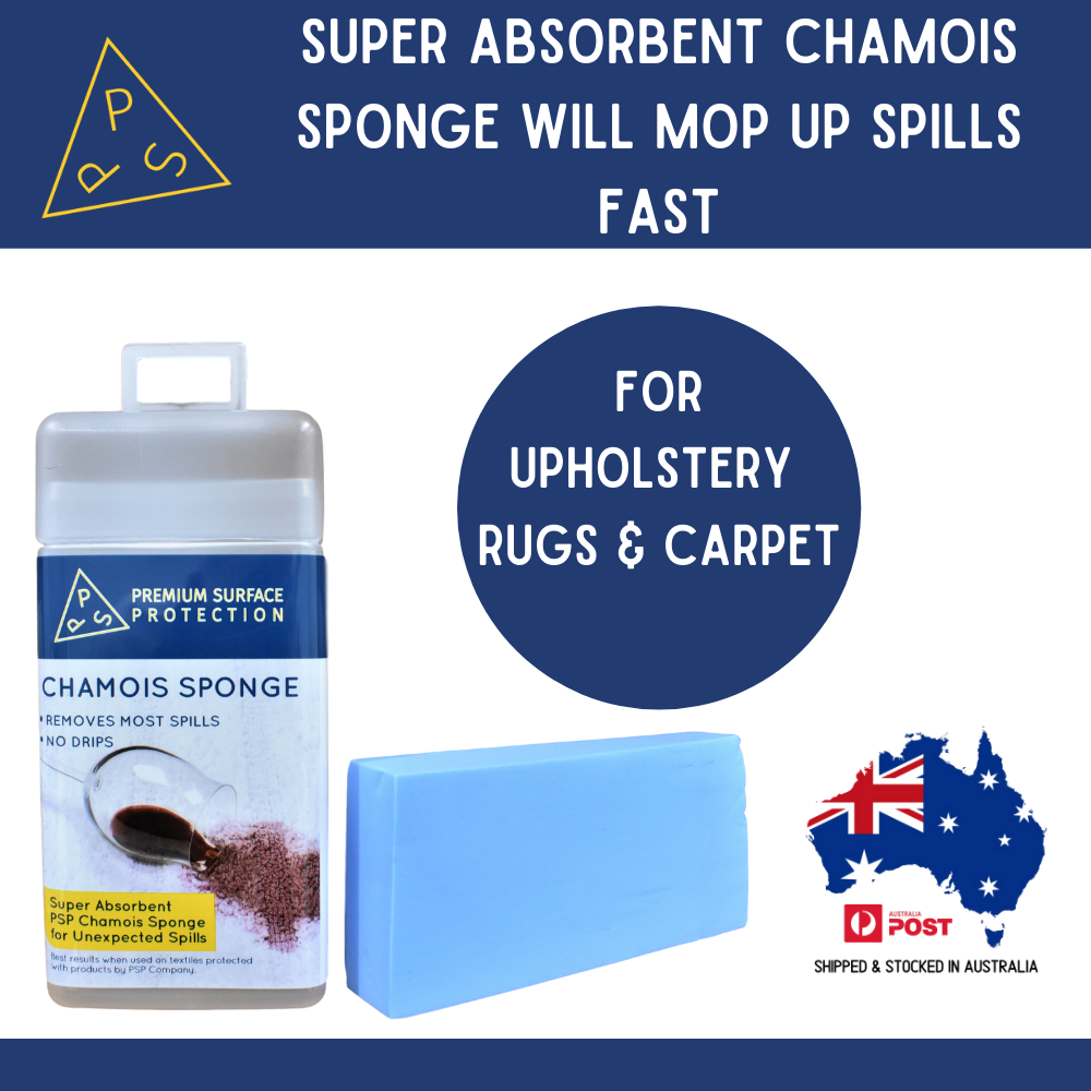 PSP Super Absorbent Chamois Sponge For Spills on Fabric, Rugs