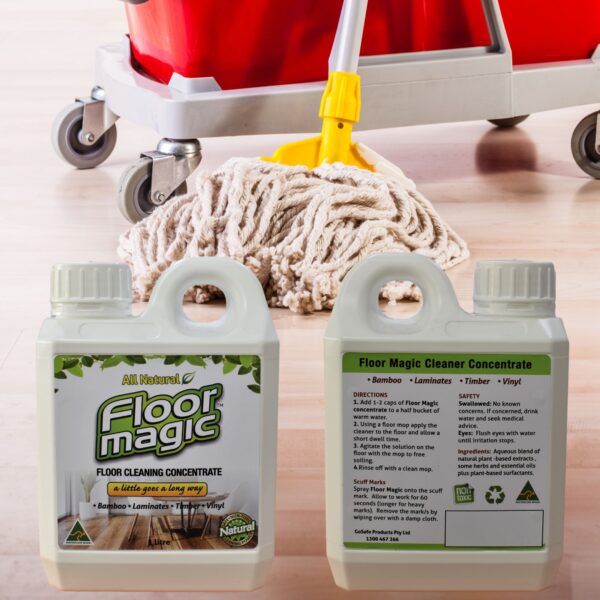 FLMC1L 1 Litre Floor Magic Floor Cleaning Concentrate Directions Label 1A