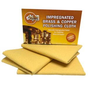 Brass & Copper Polishing Cloth Anti Tarnish Large 30cm x 23cm 2 Pack