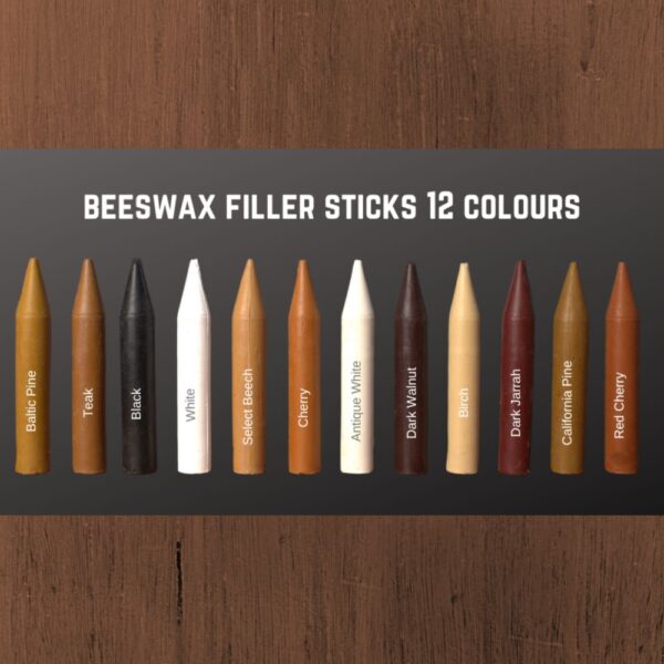 AFC Beeswax Filler Sticks Colour Chart