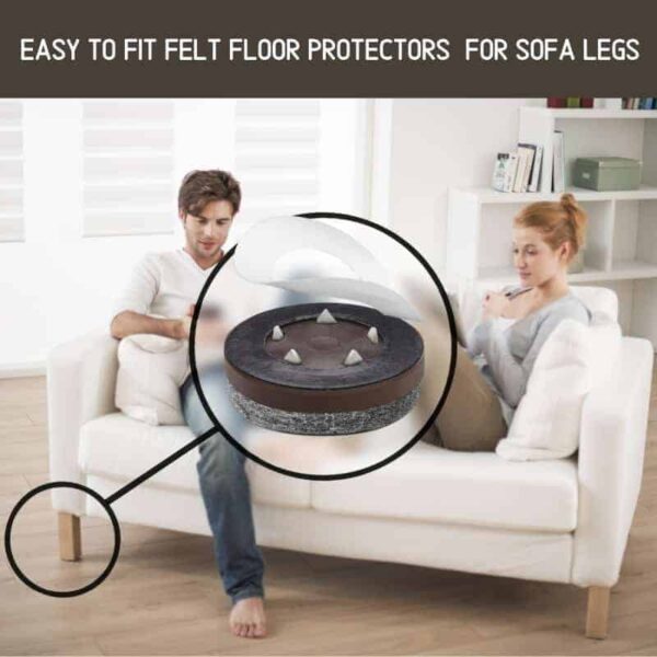 CB270 Easy-To-Fit-Felt-Floor-Protectors-for-Sofa-Legs